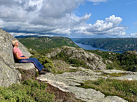 Fin «sofa» like under toppen.