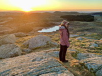 Utsikt mot havet i sørvest.