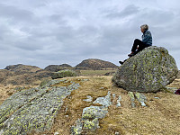 Utsikt mot Ravnefjell og Risfjellet.