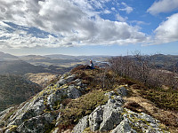 Toppen med Limavatnet i bakgrunnen.