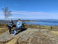 Utsikt mot Judaberg og Sjernarøyane.