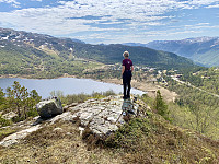 Utsikt mot Giljastølen og Giljastølsvatnet.