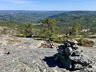 Utsikt mot Øvre Flottorp fra varden.