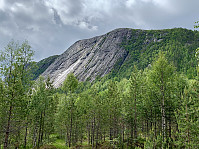 Slettefjellet sett fra Fyrstøllian der vi startet turen.