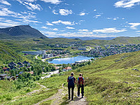 På vei ned mot Storvannet.