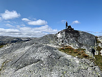Liten varde på toppen.