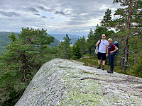 Litt utsikt mot Byglandsfjorden fra østkanten av fjellet.