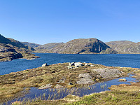 Gongekroknuten sett fra østsida av Krokavatnet.