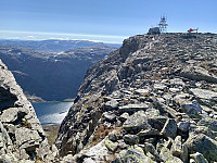 Helikopterbesøk på mobilmasta.