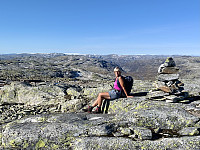 Ikke verst å sitte på 1650 moh i varmt og vindstille 20. september.