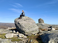 Toppen med stor flyttblokk.
