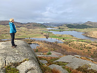 Utsikt mot Eidland. Ålgård i bakgrunnen.