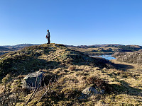 Toppen med Sikvalandskula til venstre og Edlandsfjellet til høyre.