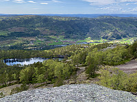 Utsikt sørover mot Reinstjødn, Orte og Haddeland.