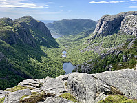 Utsikt mot Småsildalen.