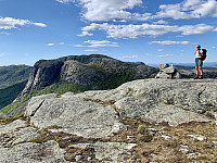 Toppen med Heiahornet i bakgrunnen.