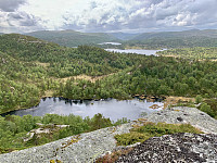 Utsikt mot Viglandsfjellet og heiene i Lund.