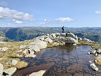 Toppen med Frafjord og Vallresknuten i bakgrunnen.
