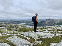 Dette er nok topp-punktet. Utsikt mot Krøys.