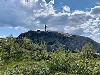Toppen sett fra nord.
