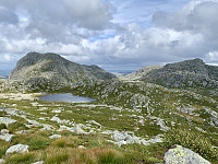 Reinaknuten og Ternefjellet sett fra Krossen.