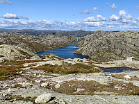 Utsikt mot Bessevatnet. Mjåvassknuten i bakgrunnen.