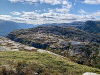 Jenafjell sett fra Tverrfjellet.