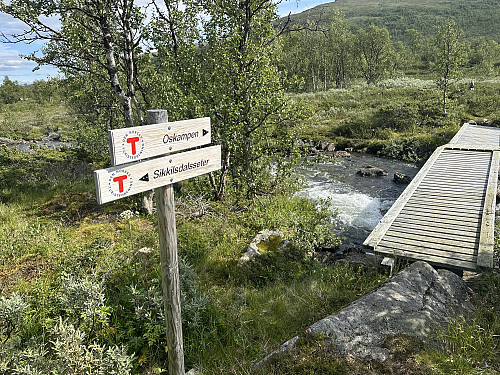 Fulgte T-merket sti retning Oskampen