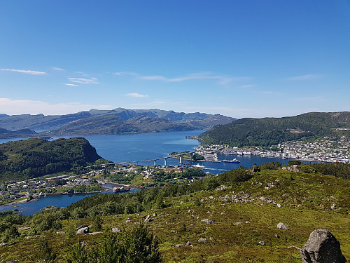 Flott utsikt over Måløy