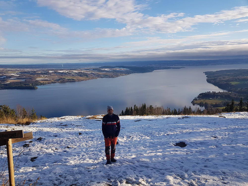 Flott utsikt utover Mjøsa