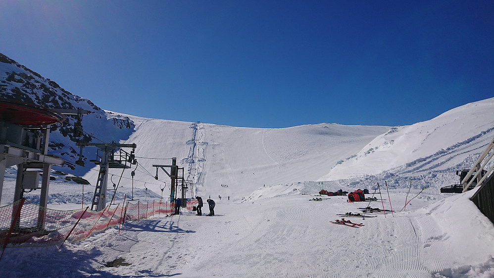 Start ved skisenteret