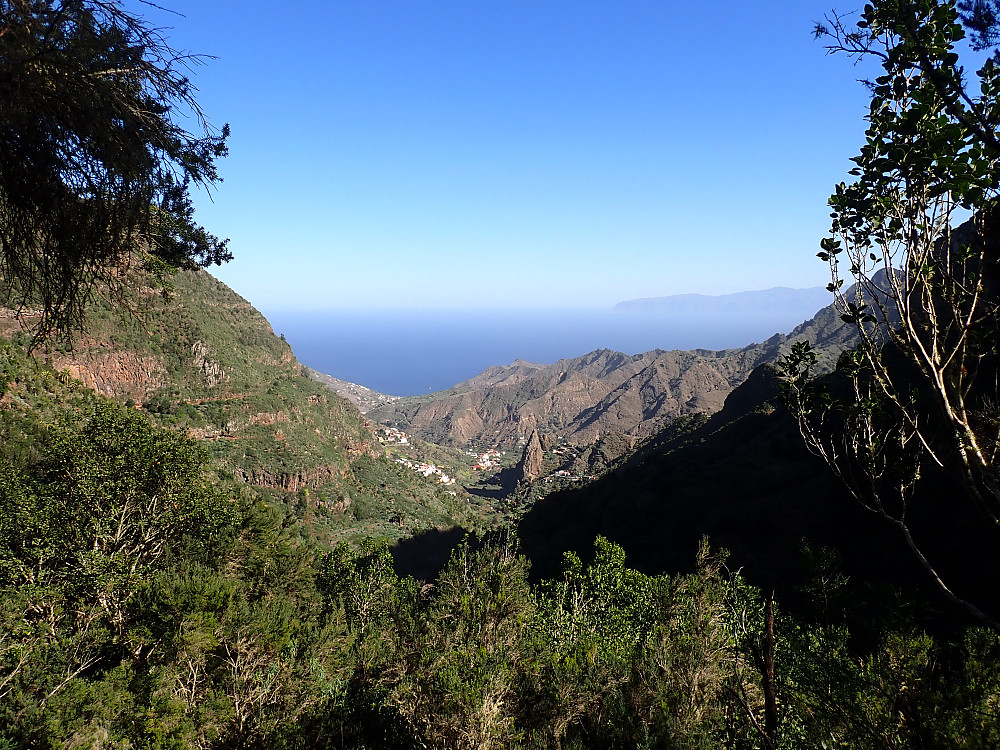 Flott utsikt over El Cedro dalen fra El Cedro