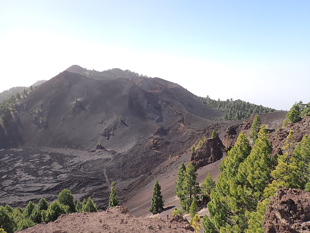 Tydelige spor etter vulkansk aktivitet ved vulkan de la Deseanda