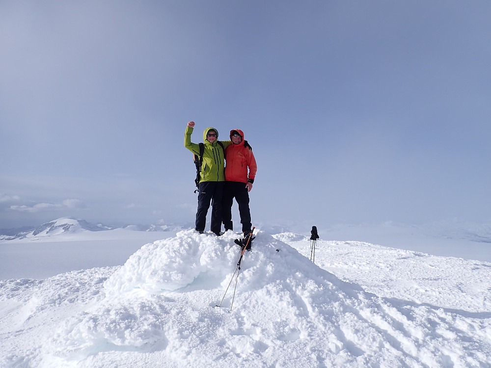 Stig og Knut Sverre på toppen