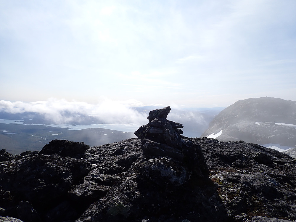 Kommunteoppen i Saltdal med største toppen i bakgrunnen