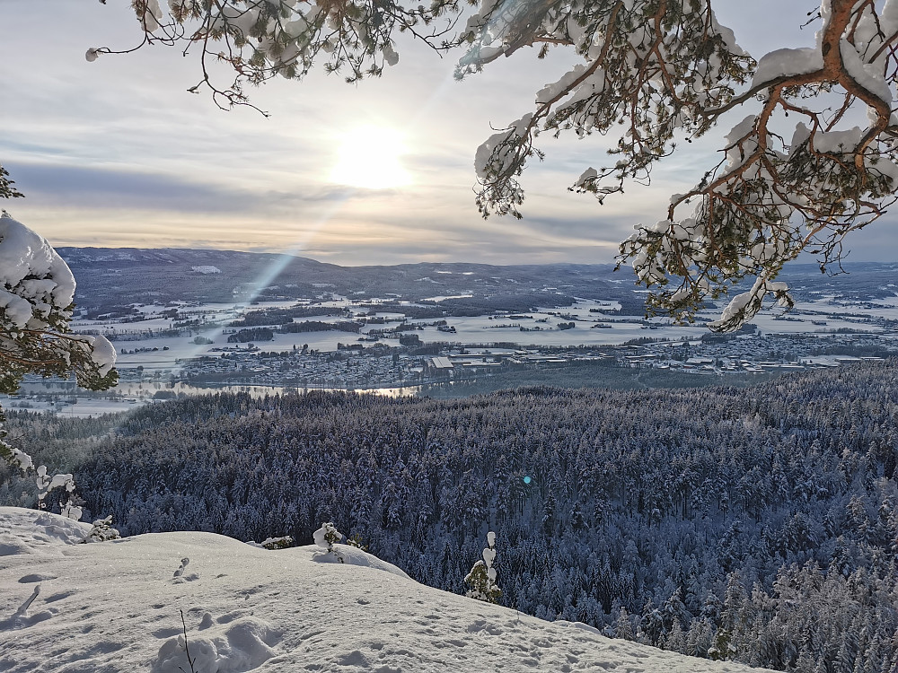 Utsikt fra Kobberdokkfjellet mot Steinberg