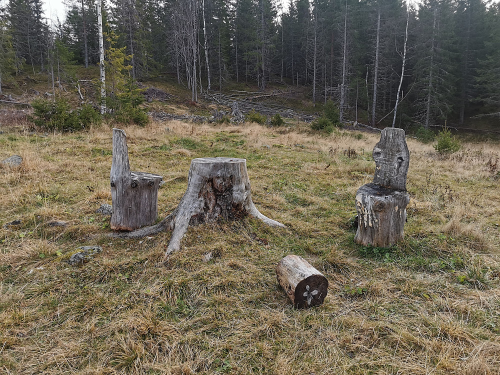 Sitteplasser på Knivesetra