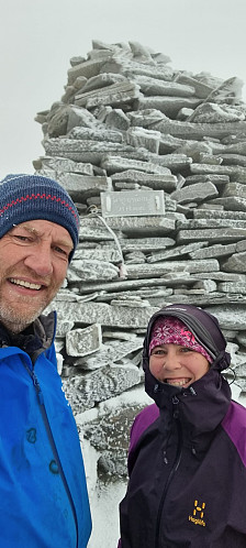 Toppselfie i snø og frost og is <3