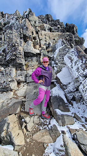 Vil jeg egentlig prøve på dette da tro? Andre klyveparti på ca 2000 meter og det er så nær! Foto: Rune Theodorsen.