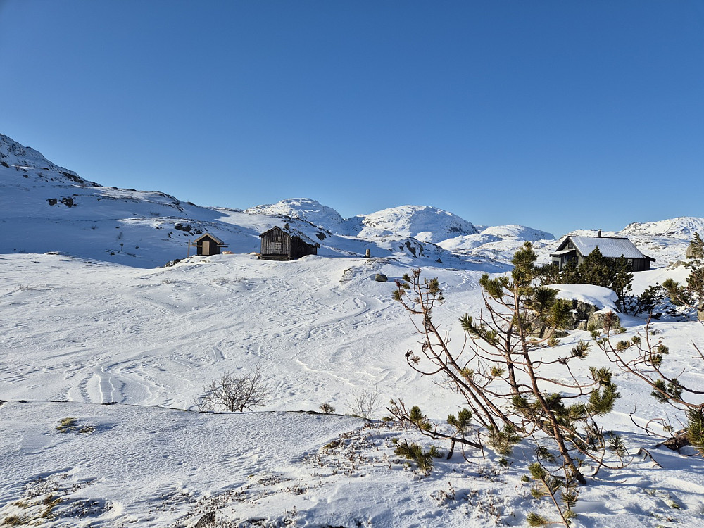Fagwrstøl. Svinstølsnuten og Snønuten bak