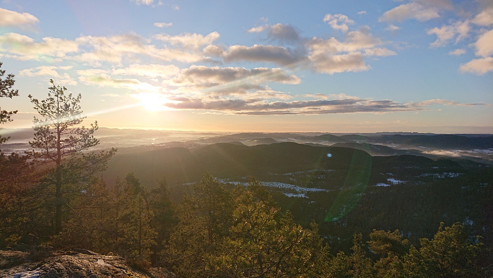 Utsikt fra Ulvskollen.