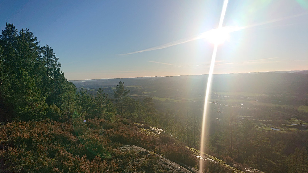 Utsikt og sol.