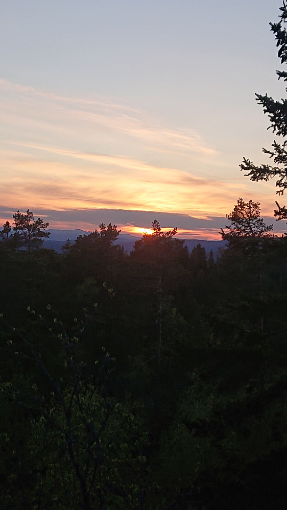 Solnedgang fra Skrehelle.