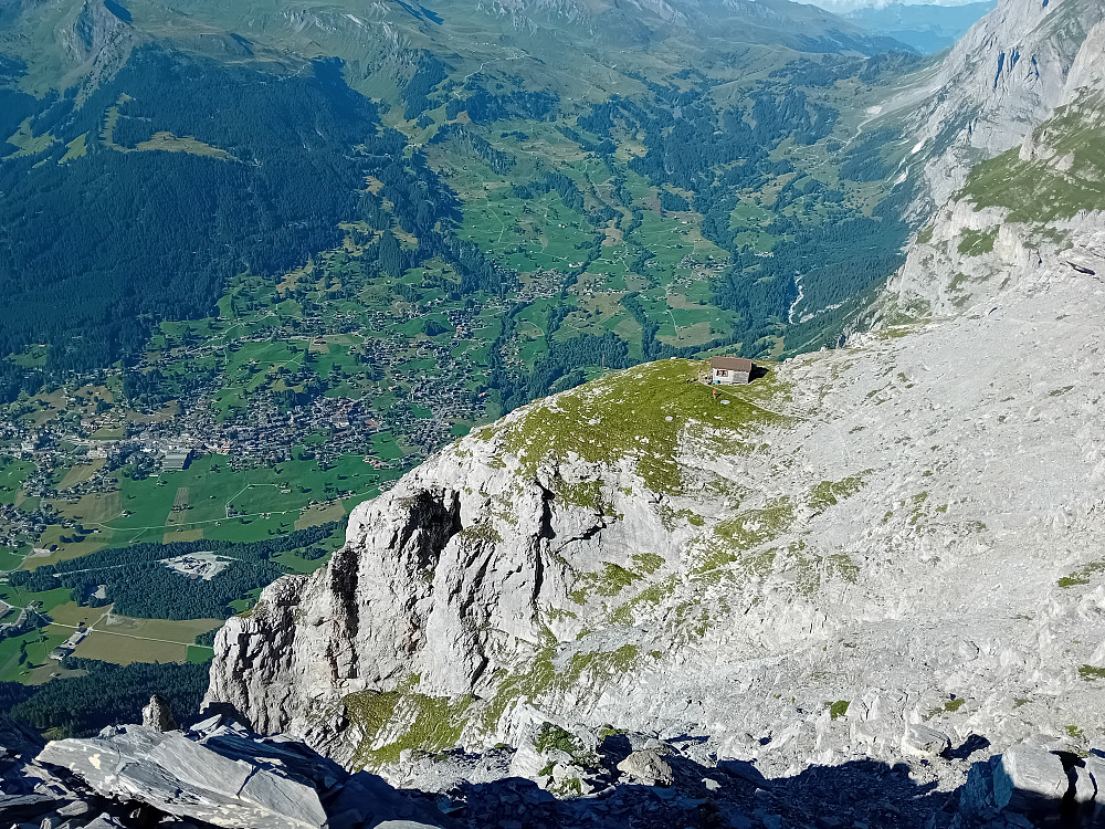 Ørnededet Ostegghütte, på 2.300 meter, 1.000 m over Grindelwald