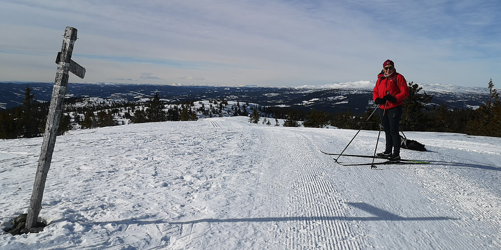 På toppen av Krokvassfjellet 