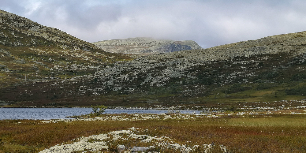Ved Bølvatnet. Store Ramshøgda langt bakenfor 