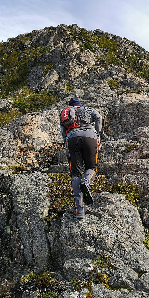 Bratt her også... men MYE  brattere lenger opp. 