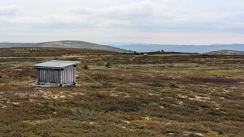 Tostruptjernet gapahuk. Rett etter start.
