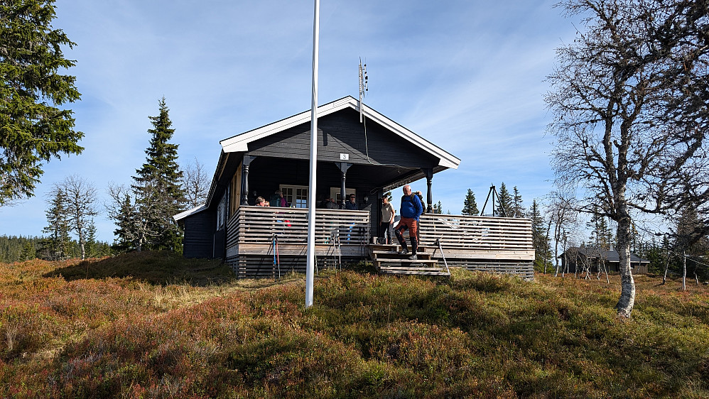 Lunch på terrassen. Ved Startjernsetra 