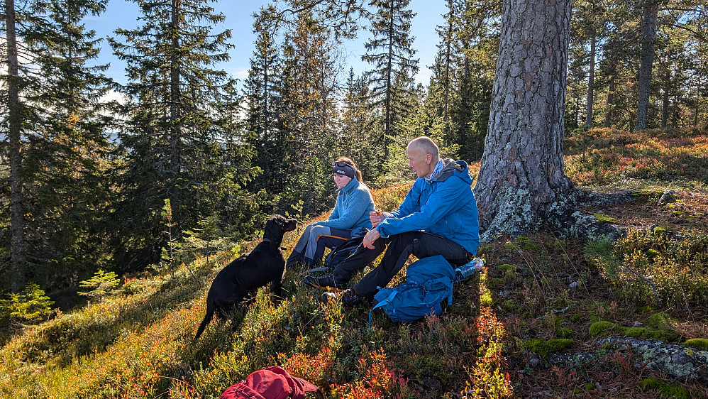 Matpause på Kjerringryggen 
